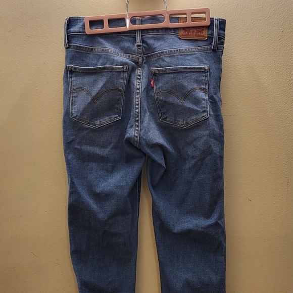 Levis 312 shaping slim boot cut blue jeans, size 27 - Picture 3 of 6